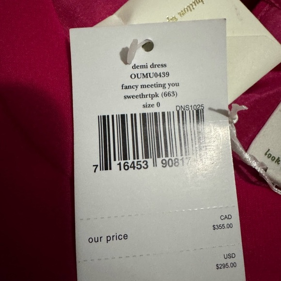 New - Kate Spade Vibrant Pink sweetheart Scallop demi shift Dress - Picture 5 of 11